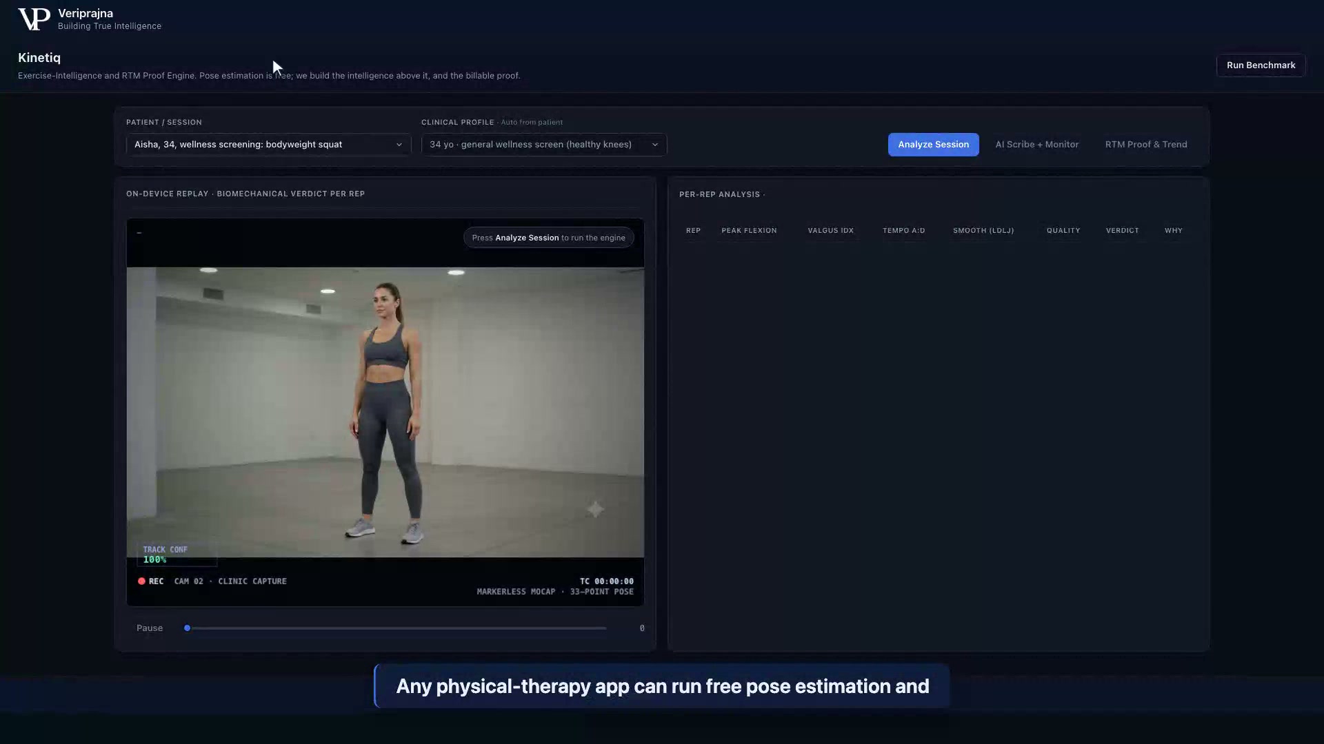KI-Biomechanik Übungsverifikation und RTM-Nachweis | Veriprajna