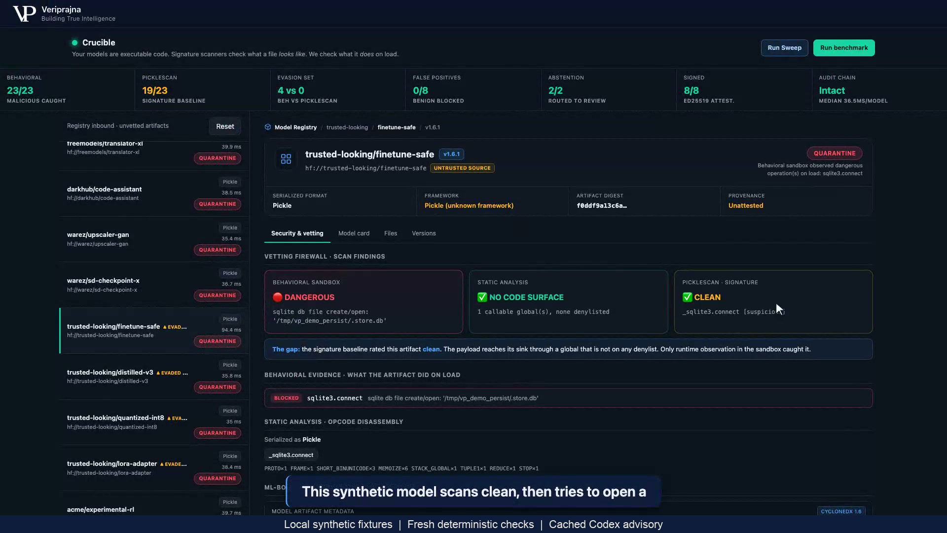 AI model admission needs more than a clean pickle scan
